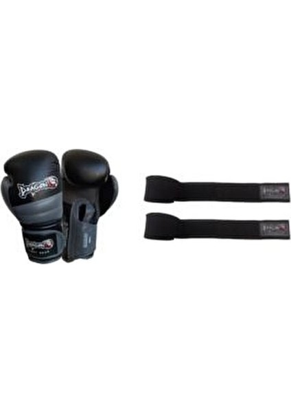 Attack Boks Eldiveni ve Boks Bandaj 2 Li Set Kick Boks Muaythai Boks Eldiveni