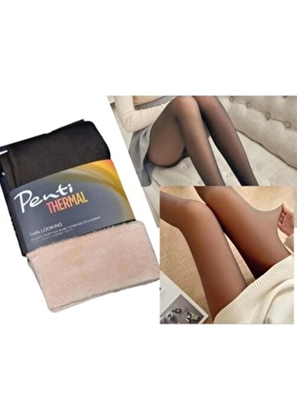 Thin Looking Thermal Külotlu Çorap Siyah L-Xl fiyatları