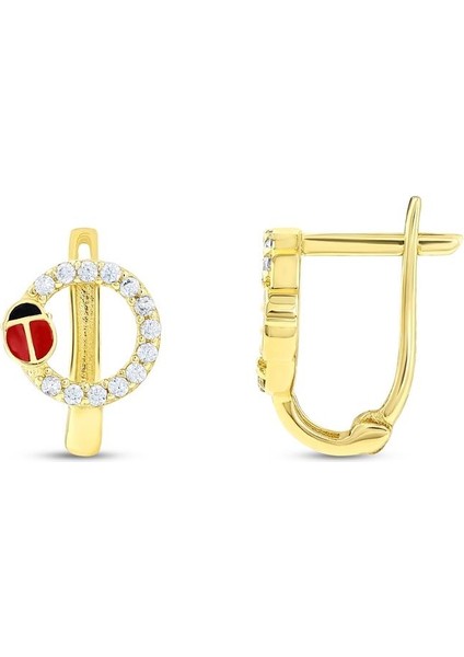 Figürlü Altın Çocuk Küpe - 14K