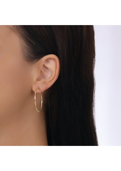 Altın Halka Küpe - 14K modelleri