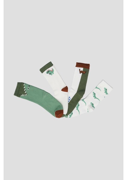 4 Çift Mevsimlik Erkek Çocuk Soket Çorap fiyatları