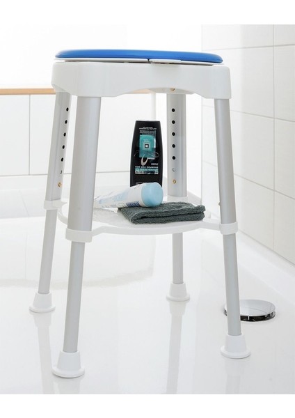 Yüksekliği Ayarlanabilir Duş Taburesi – Kaymaz Ayaklı, 360 Döner Koltuklu indirimleri