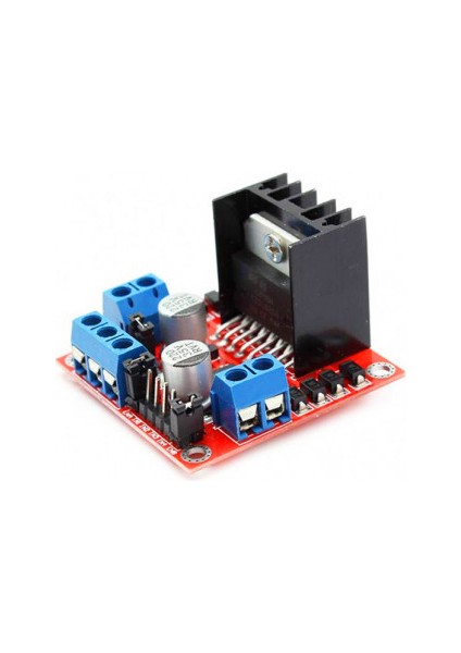L298N Voltaj Regulatörlü Çift Motor Sürücü Kartı
