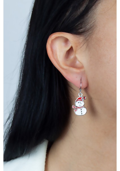 Kardanadam Figürlü Gümüş Renk Küpe fiyatları