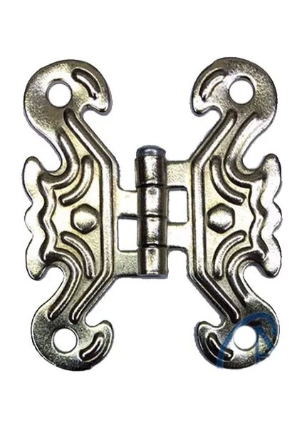 Dekoratif Sac Kelebek Menteşe - Küçük, Nikel, 100 Adet - Lisinya