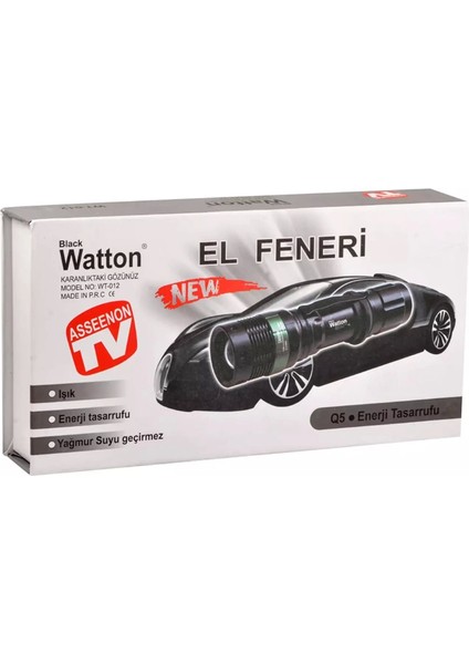 Zoomlu Oto Şarjlı El Feneri WT-012 - Lisinya fırsatları