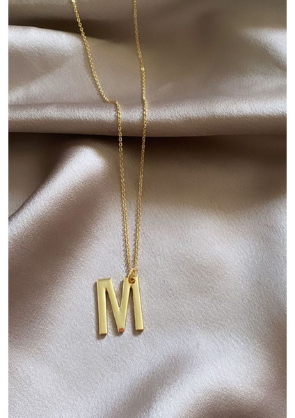 Ince Zincir Harf Kolye M Harfi fiyatları