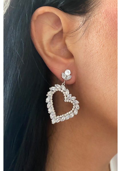 Damla Kristal ve Zirkon Taşlı Abiye Küpe fiyatları