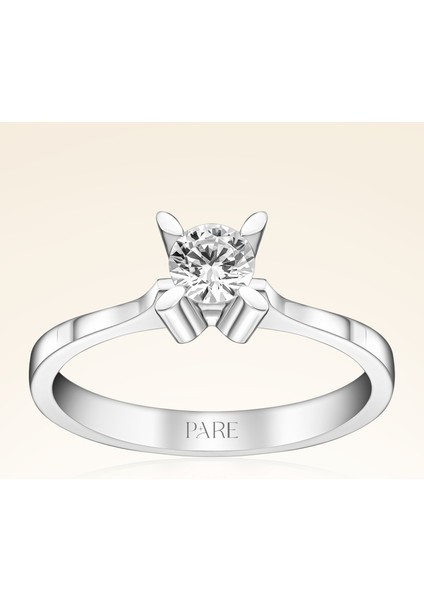 F Renk 0,40 Karat Hrd Sertifikalı Tektaş Pırlanta Yüzük fiyatları