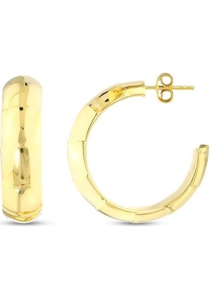 Altın Halka Küpe - 14K