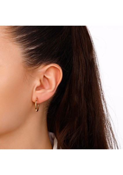 Altın Halka Küpe - 14K modelleri