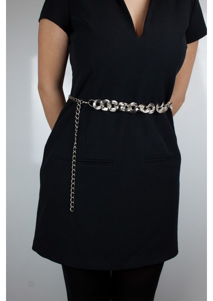 Gümüş Renk Büyük Halka Kemer modelleri