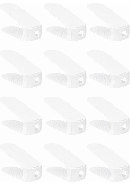 Gondol Ayakkabı Rampası 12 Adet 1.sınıf Dolap Içi Ayakkabı Düzenleyici Kokusuz Organizer Beyaz modelleri