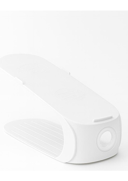 Gondol Ayakkabı Rampası 12 Adet 1.sınıf Dolap Içi Ayakkabı Düzenleyici Kokusuz Organizer Beyaz