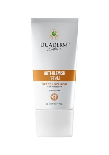 Duaderm Leke Karşıtı Yüz Güneş Kremi, SPF25+, Alpha Arbutin ve C Vitamini Içeren 50 ml