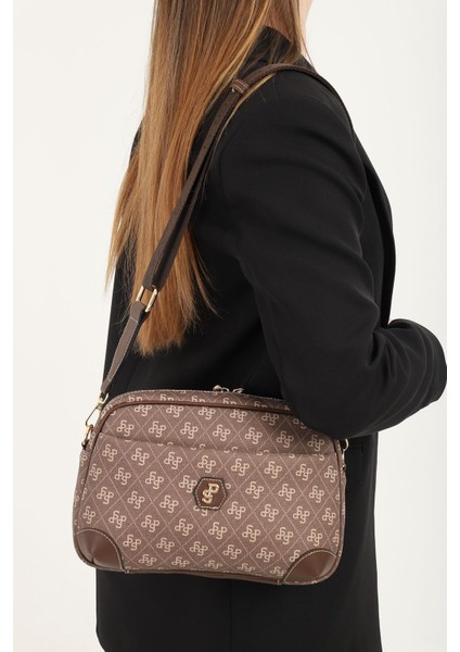 Silver & Polo Kahve SP1094 Kadın Çapraz Çanta