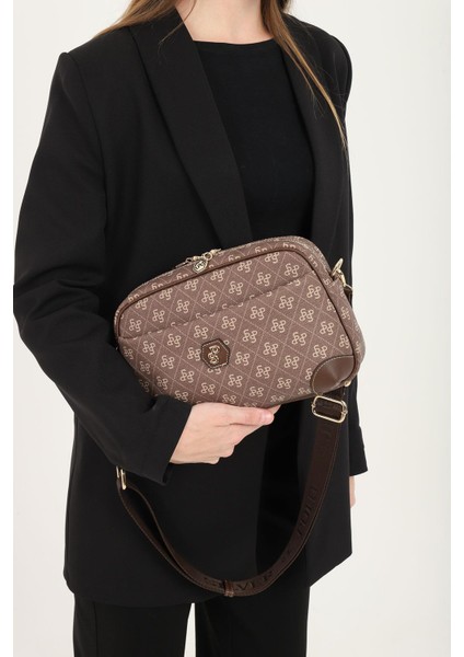 Silver & Polo Kahve SP1094 Kadın Çapraz Çanta