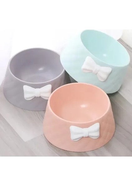 Mikopet Şık Desenli Fiyonklu Mama Kabı