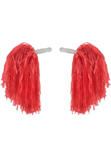 Kırmızı Renk 23 Nisan Gösteri Ponponu (1 Çift / 2 Adet) fiyatları