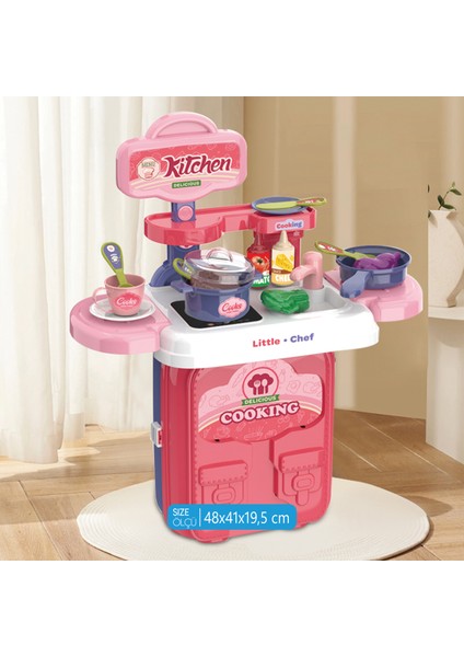 Mutfak Oyun Seti 2’si 1 Arada Taşınabilir Sırt Çantası fiyatları