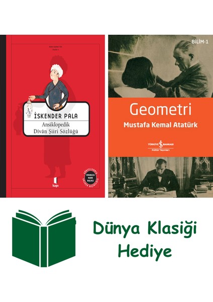 Ansikolopedik Divân Şiiri Sözlüğü (Ciltli) + Geometri + Dünya Klasiği Hediye