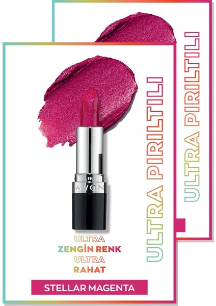 Ultra Pırıltılı Ruj - Stellar Magenta Ikili Set