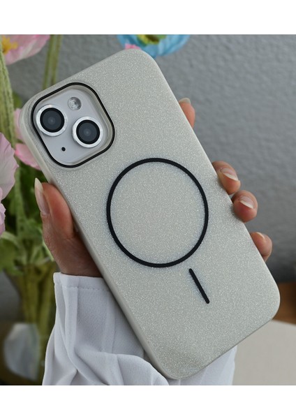 Iphone 15 - 14 -13 Uyumlu Glitter Magsafe Özellikli Darbe Önleyici Koruyucu Kılıf