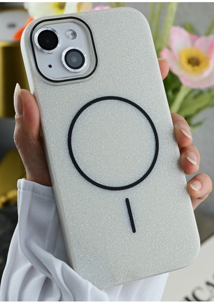 Iphone 15 - 14 -13 Uyumlu Glitter Magsafe Özellikli Darbe Önleyici Koruyucu Kılıf modelleri