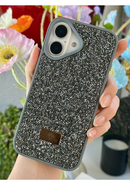 Iphone 16 Uyumlu Elmas Tasarımlı Taşlı Işıltılı Parlak Pırlanta Silikon Kılıf modelleri