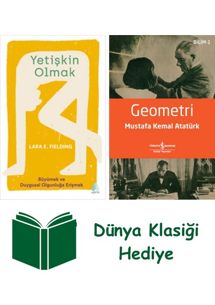 Yetişkin Olmak + Geometri + Dünya Klasiği Hediye
