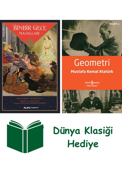 Binbir Gece Masalları + Geometri + Dünya Klasiği Hediye