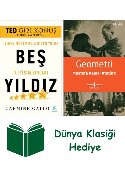 Beş Yıldız + Geometri + Dünya Klasiği Hediye