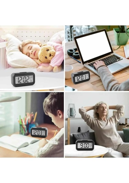 Dijital Işıklı Alarmlı Çalışma Masası Ekran Pilli Çalar Saat fırsatları