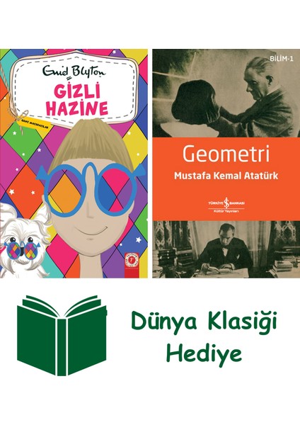 Gizli Hazine - Genç Maceracılar 5 + Geometri + Dünya Klasiği Hediye