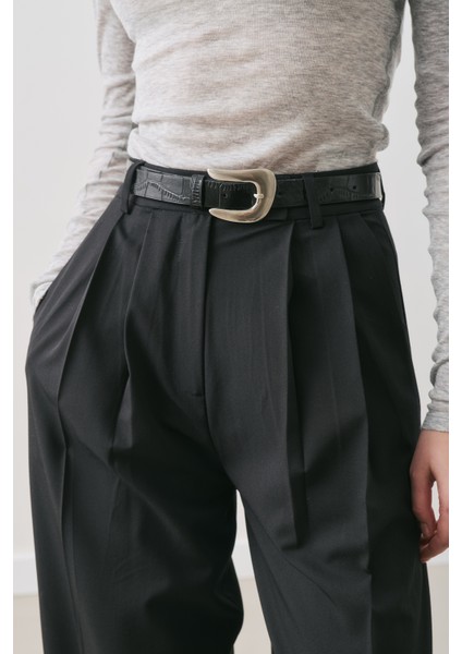 Classıc Pileli Pantolon Siyah fiyatları