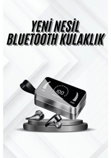 Tws Bluetooth Kulaklık Kablosuz Uzun Pil Ömrü Dijital Göstergeli Powerbank