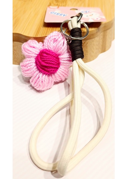 Örme Çiçek Desenli Gösterişli Anahtarlık fiyatları