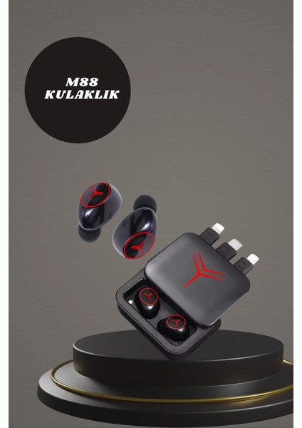 Dijital Göstergeli Powerbank Kablosuz Kulaklık ve 7 Kordonlu Yeni Nesil Akıllı Saat Dokunmatik Kontrol fırsatları