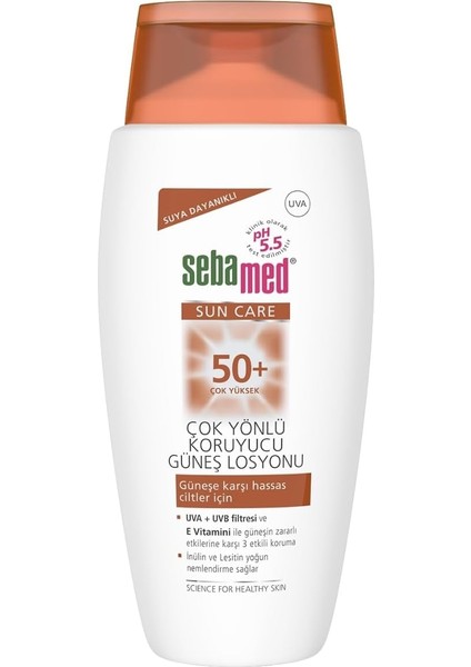 Sebamed Sun Care Spf 50+ Uva/uvb Filtresi ve E Vitamini Üçlü Yüksek Koruma Çok Yönlü Güneş Losyonu 150 ml