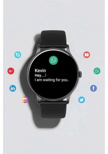 Akıllı Saat Çok Fonksiyonlu Sesli Görüşme Nfc Uyumlu Amoled Ekran