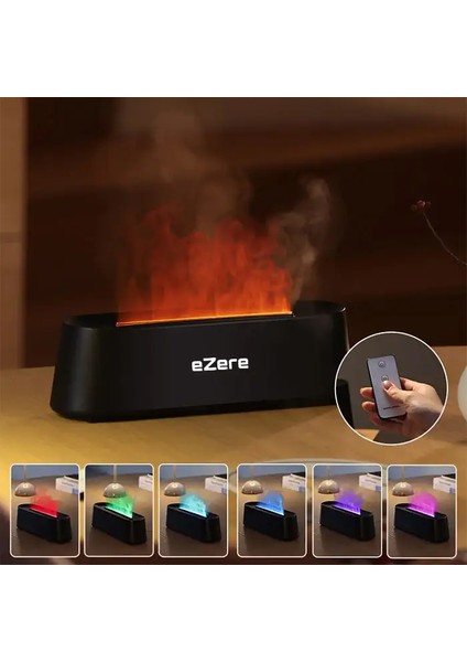 Ezere A3 Ev ve Ofis Için Alev Difüzörü ve Ultrasonik Hava NEMLENDICI-(5775) - ?77?76E7-7G0677