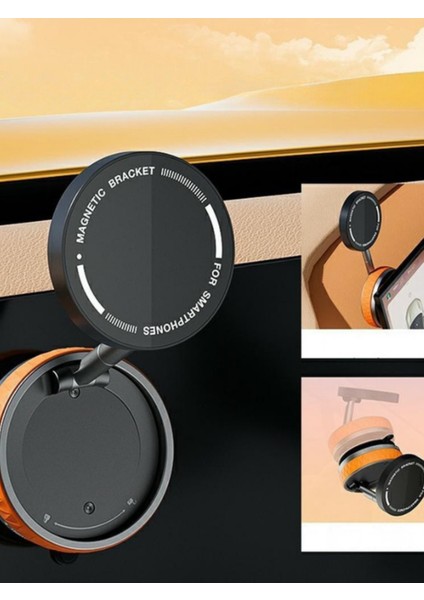 K10B Ev Araba Her Alana Uyumlu 360 Derece Dönebilen Çok Açılı Magsafeli Vantuz Telefon Tutucu modelleri