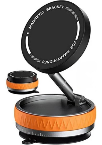 K10B Ev Araba Her Alana Uyumlu 360 Derece Dönebilen Çok Açılı Magsafeli Vantuz Telefon Tutucu indirimleri