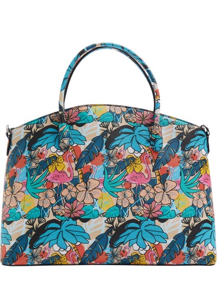 Desenli Shopper Çanta