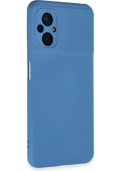 Xiaomi Poco M5 Kılıf Nano Içi Kadife Silikon - Mavi (K95) fiyatları