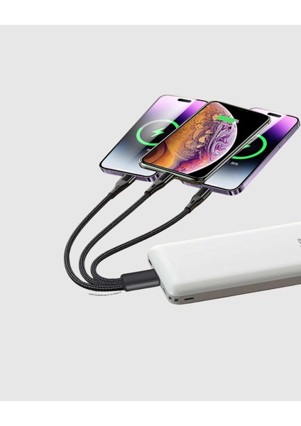 Mtxdpn 3’ü 1 Arada Hızlı Şarj Kablosu Ios Android Type-C Uyumlu ve Dalı indirimleri