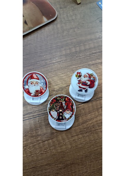 Yılbaşı Baskılı Yapışkanlı Telefon Stantı