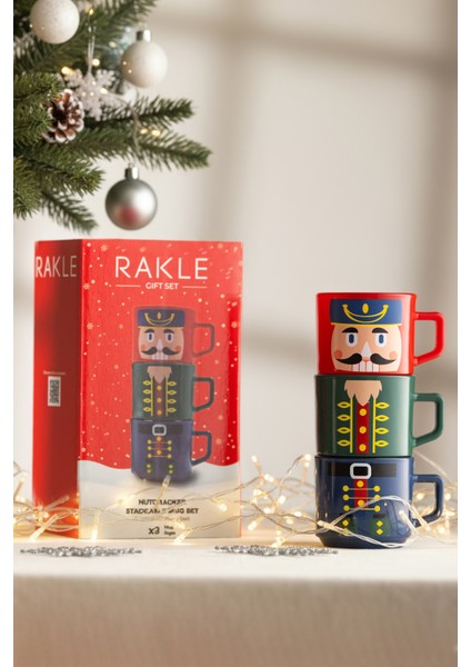 Nutcracker 3'lü Stackable Kupa Seti 180 cc fiyatları