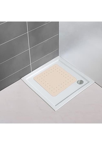 Mirasol Paspası Bej 54 x 54 cm Kaymaz Duş Paspası Bej modelleri