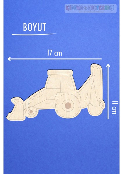 İnşaat Ahşap Boyama Figürleri ve Etkinlik Seti Eğitici Çocuk Aktivite Okul Öncesi Boyasız modelleri
